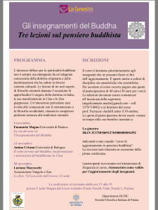 Corso buddismo La Ginestra Parma